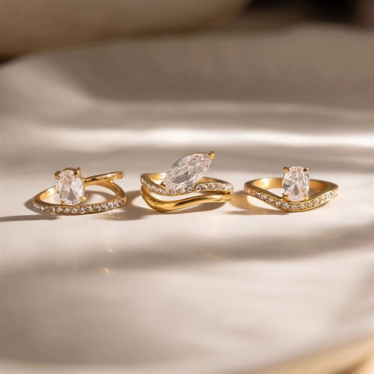 Half Eternity Wave Ring manufacturers
