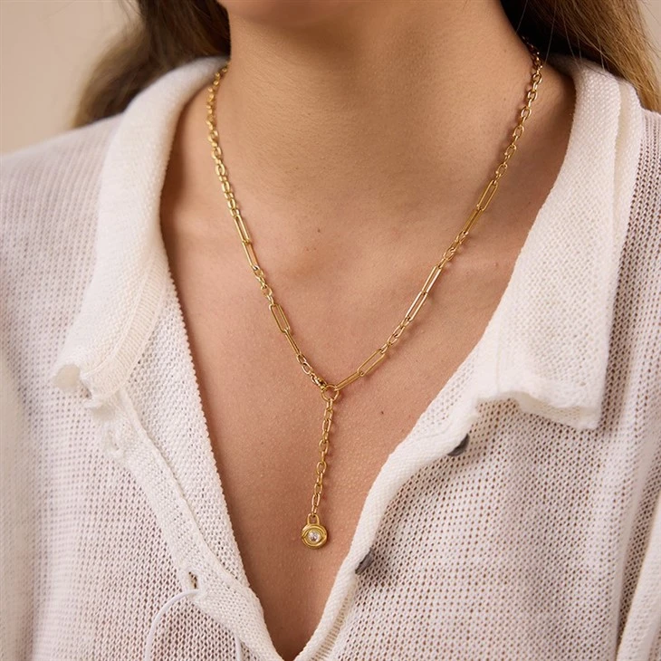Paperclip Layered Necklace suppliers